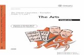 The Ontario Curriculum – Exemplars The Ministry of ... · documents for the arts – one for visual arts, one for music, and one for drama and dance. These documents are intended