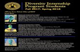 Diversity Internship Program Students · 2019-05-29 · Diversity Internship Program Students Fall 2017- Spring 2018 Justin Reyes Albany Law School Class of 2018 Hometown: Commack,