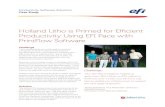 Holland Litho is Primed for Eﬃ cient Productivity Using ... · Holland Litho is Primed for Eﬃ cient Productivity Using EFI Pace with PrintFlow Software Productivity Software Solutions