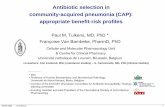 Fluoroquinolone selection: appropriate benefit-risk profiles · 2009-06-28 · 26-06-2009 Leverkusen 1 Antibiotic selection in community-acquired pneumonia (CAP): appropriate benefit-risk