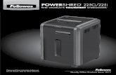 225Ci/225i POWER SHRED POWER 225Ci/225idgduupz79pcvd.cloudfront.net/documents/fellowes/225ci.pdf · 2019-05-17 · Using cotton swab, wipe away any contamination from the paper sensors