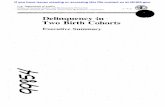 Delinquency -in . Two Birth CohortsDelinquency in Two Birth Cohorts Executive Summary h} Paul E, Tracy Man'in E. Wolfgang Robert M, Figlio September 1985 U,S, Department of Justice