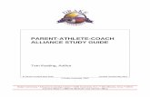 PARENT-ATHLETE-COACH ALLIANCE STUDY GUIDE · 2020-02-06 · The five modules and the Final Project for EDMA 175 “The Parent-Athlete-Coach Alliance” are worth a total of 120 points,