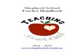 Shepherd School Teacher Handbook · EXTRA-CURRICULAR ASSIGNMENTS Extra-curricular duties will be required of all teachers. A salary schedule, where applicable, for these duties will