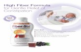 High Fiber Formula for Gentle Relief of Constipation...Regularity Blend of oats, 7 1 TBS Powder 8 oz PlusTM corn, legume, soy & apple fibers Clear-to-goTM Maltodextrin, FOS 7 1 TBS