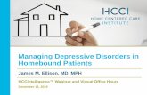 Managing Depressive Disorders in Homebound …...Depressive Disorder (Dysthymia)” 300.4 Consolidates 2 DSM IV disorders: Chronic Major Depressive Disorder and Dysthymic Disorder