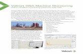Valmet DNA Machine Monitoring · monitoring of general type of machines like electric motors, pumps and gearboxes. And with the Valmet background, being both a machine supplier and