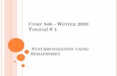 COMP 346 – WINTER 2020 Tutorial # 4 - Aiman Hanna 4... · sync their activities to achieve some goals and solve some common problems of multi-programming. 3 3. I. NTRODUCING THE.