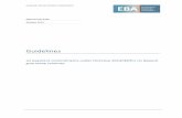 EBA/GL/2015/09 28 May 2015 · 2019-10-17 · EBA/GL/2015/09 28 May 2015 . Guidelines ... Part 4 – Delivery of the collateral b y the collateral provider to the DGS 14 ... should