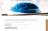 Health and Safety Policy - Phelan Construction Ltd€¦ · Health and Safety Policy Date of Issue: 01 January 2019 Prepared By: Scott Manton CMIOSH, PIEMA, EnvDip NEBOSH, MinstLM