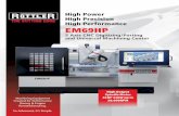 High Power High Precision High Performance …...Machining Equipment Created for Performance Racing & Engine Remanufacturing. So Advanced, It’s Simple. High Power High Precision