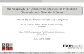 Hp-Adaptivity on Anisotropic Meshes for Hybridized ... · Hp-Adaptivity on Anisotropic Meshes for Hybridized Discontinuous Galerkin Scheme Aravind Balan, Michael Woopen and Georg