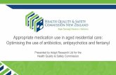 Appropriate medication use in aged residential care ......Presented by Adapt Research Ltd for the Health Quality & Safety Commission Appropriate medication use in aged residential