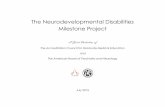 The Neurodevelopmental Disabilities Milestone Project movement disorders Identifie s movement disorder