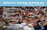 MULTI-YEAR APPEAL 2018-2019 - United Nations...For further information on the Multi-Year Appeal, please contact Mr. Sushil Raj, Senior Officer for Donor Relations (raj3@un.org) and