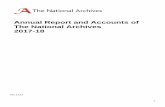 The National Archives ARA 2017-18 · National Records and Archives 2017-18 . Annual Reports presented to Parliament pursuant to section 1(3) of the Public Records Act 1958 . Accounts