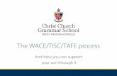 The WACE/TISC/TAFE process...Edith Cowan University o University Preparation Course o Portfolio Entry Murdoch University o TOP - Tertiary Options (problems during the year) o MIT (Preparation