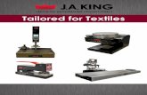 Tailored for Textiles · 2019-08-08 · and King Tailored for Textile Products 5. J.A. King 6541 Franz Warner Parkway Whitsett, NC 27377 Analytical and Precision Laboratory Balances