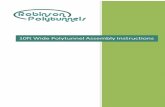 12ftWide Polytunnel Assembly ... - Robinson Polytunnels · 1 Set two string lines to the width of the polytunnel (10ft apart). Ensure they are parallel. Tip! It’s best to put your