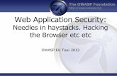 Web Application Security - OWASP ... While black box penetration test results can be useful to demonstrate