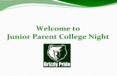 Welcome to Junior Parent College Night...Welcome to Junior Parent College Night Author Stordahl, Paul Created Date 1/15/2020 9:05:47 AM ...