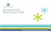 Personal Visit Observation Tool · Observation Tool (e.g., was the written plan complete, did the parent educator consult additional resources when creating the plan, etc.). This