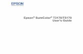 User's Guide€¦ · 3 Contents Epson SureColor T3170/T5170 User's Guide............................................................................................ 9 Introduction