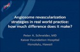 Angiosome revascularization strategies in real world practice: … · Angiosome Revascularization Conclusion • An opportunity for targeted therapy. • Healing is more likely and