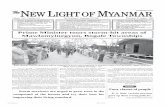 Prime Minister tours storm-hit areas of Mawlamyinegyun, Bogale … · 2008-08-23 · Established 1914 Volume XVI, Number 125 5th Waning of Wagaung 1370 ME Thursday, 21 August, 2008