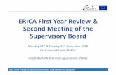 ERICA First Year Review Second Meeting of the Board · 2019-07-09 · ERICA 1st Year Review & 2nd Supervisory Board Meeting | 12th & 13th November 2018, Dublin 3 ERICA Steering Committee