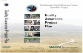 Quality Assurance Project Quality Assurance Project Plan Plan · Quality Assurance Project Quality Assurance Project Plan Plan Confederated Salish & Kootenai Tribes Brownfield Project