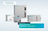 Enclosed NEMA product guide - Siemens495b7e85-… · Siemens NEMA combination and non-combination starters for industrial and construction applications Rugged, reliable, flexible