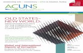 OLD STATES– NEW WORLD - ACUNS...conflict management norms, sustainable development and resilient cities in post-2015 development planning, local and global participation in addressing