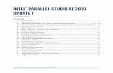 InÉel® Parallel SÉÊdIo Xe 2019 ÊPdaÉe 1 - XLsoft.com · 2018-11-08 · o Customized libfabric-1.7.0 alpha sources and binaries are updated, internal OFI is now used by default.