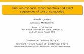 Hopf (co)monads, tensor functors and exact sequences of ...bruguieres/docs/clermont.pdf · Tensor categories and tensor functors 4/35 Let | be a ﬁeld. Deﬁnition In this talk a