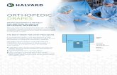 ORTHOPEDIC DRAPES - Halyard · 600 patents for advanced nonwovens materials. HALYARD* Surgical Drapes made with SMS and CONTROL* Plus reinforcement fabric provide the critical balance