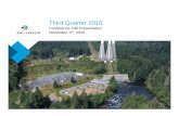 Third Quarter 2016 - SNC-Lavalin/media/Files/S/SNC-Lavalin/...Q3 2016 results 4 › Q3 2016 IFRS net incomeattributable to SNC-Lavalin shareholders of $43.3M, or $0.29 per diluted