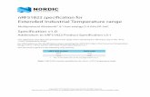 nRF51822 specification for Extended Industrial Temperature range · 2015-08-31 · Page 3 nRF51822 specification for Extended Industrial Temperature range v1.0 2 Deviations from the