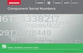 Component Serial Numbers - SRAM · 2020-06-05 · General Notes This document is intended to communicate where to find and how to interpret serial numbers on select SRAM, RockShox,