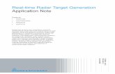 Real-time Radar Target Generation Application Note · 2019-03-24 · Real-time Radar Target Generation Application Note Products: ı R&S®FSW ı R&S®SMW200A ı R&S®RTO ı R&S®RTE