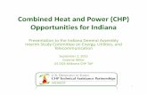 Combined Heat and Power (CHP) Opportunities for Indiana€¦ · Combined Heat and Power (CHP) Opportunities for Indiana Presentation to the Indiana General Assembly Interim Study