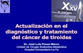 Actualización en el diagnóstico y tratamiento del cáncer de tiroidessociedadvalencianadecirugia.com/wp-content/uploads/2017/... · 2017-04-28 · CÁNCER MEDULAR DE TIROIDES 100%