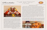 Sandesha - Badarikashramathe Lord. Meenal , Vinay, Praveen and Hansa Solanki family served the Prasad. The following Sunday Sri hagavad Gita Jayanti was held in the Mandir. Two hours