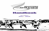 NZMA Handbook April 2017 - NZ Masters Athletics...NZMA By‐Laws are printed in this Handbook. Relevant matters included in the WMA By‐Laws are set out on selected indexed pages.