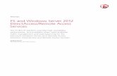 F5 and Windows Server 2012 DirectAccess/Remote Access Services · 2018-05-10 · High Availability—Through awareness of the actual DirectAccess/VPN services, ... and providing site-level