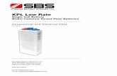 KPL Low Rate - Storage Battery Systems, LLC...KPL Low Rate Single Cell Battery Nickel Cadmium Pocket Plate Batteries Storage Battery Systems LLC N56 W16665 Ridgewood Dr. Menomonee