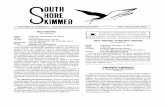 South Shore Audubon Society · 2020-03-05 · Skimmer. This month 's book is All Things Reconsidered: My Birding Adventures by Roger Tory Peterson. Parking Lots. In addition to the