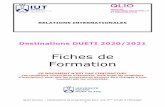 Fiches de Formation - IUT Annecy · 2019-11-05 · Saxion University of Applied Sciences Deventer Non. Business. 2 pour QLIO Erasmus+ PAYS-BAS Stenden University of Applied Sciences