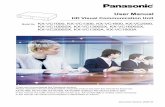 User Manual - Panasonic · In periods of network congestion, automatic packet transmission rate quality control prevents packet loss to maintain a video conference call’s image