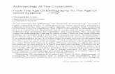 Anthropology At The Crossroads: From The A4ge Of Ethnoglraphy … · 2010-12-10 · andit systemus of meanling. Thie miethiod of ethniography -br-oadly definied -was thc mneanis by